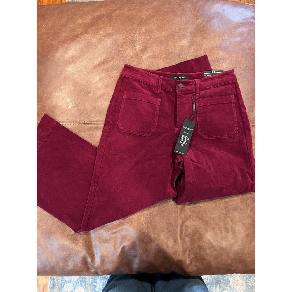 Women's Liverpool Corduroy Crop Wide Leg